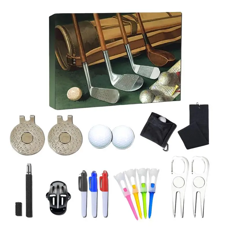 Advent Calendar for Golfers Christmas Countdown Calendars 12pcs Portable Golf Tool Kits for Golf Enthusiast Beginner Lover