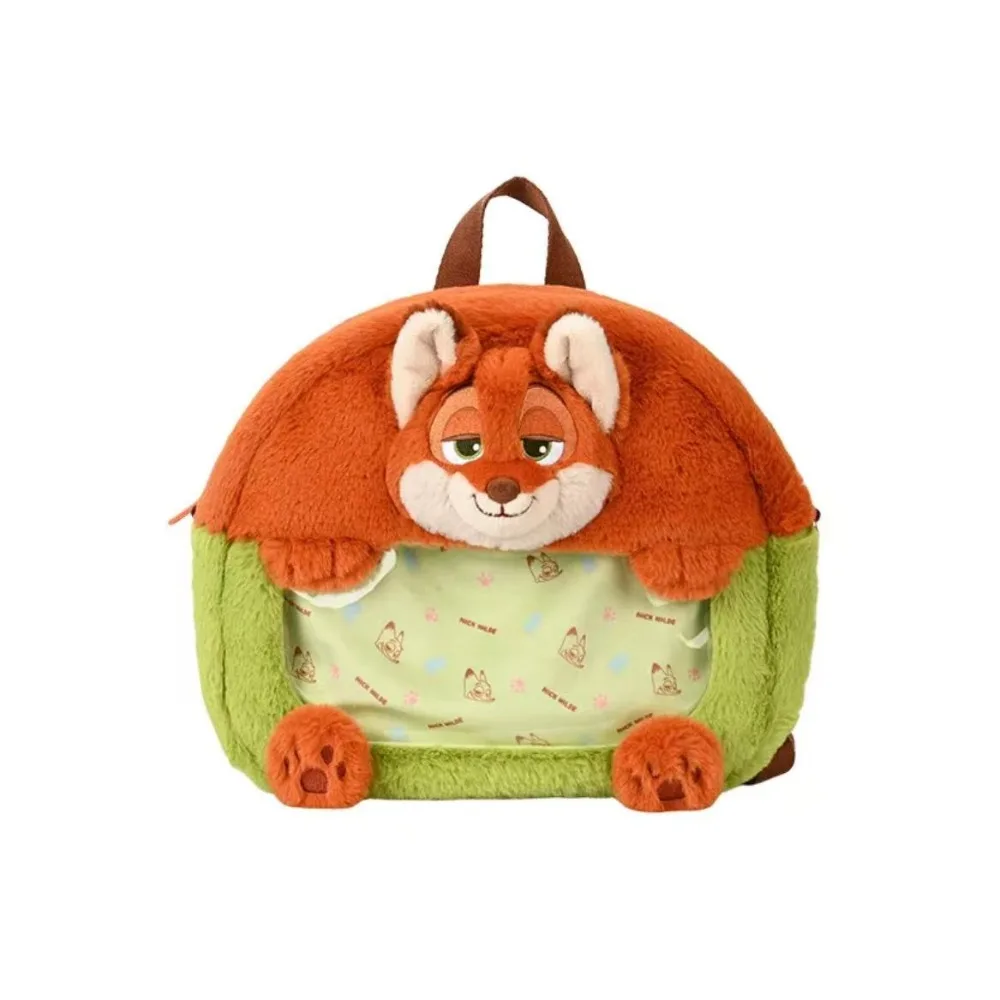 حقيبة ظهر ديزني الأصلية Zootopia محيط جودي نيك سلوث بنيامين قطيفة سعة كبيرة حقيبة ظهر مدرسية لطيفة للأطفال