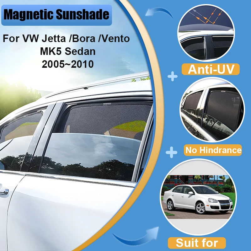 

For Volkswagen VW Jetta Bora Vento A5 MK5 Sedan 2005-2010 Windshield Frame Blind Window Sun Visor Shade Anti-UV Car Accessories