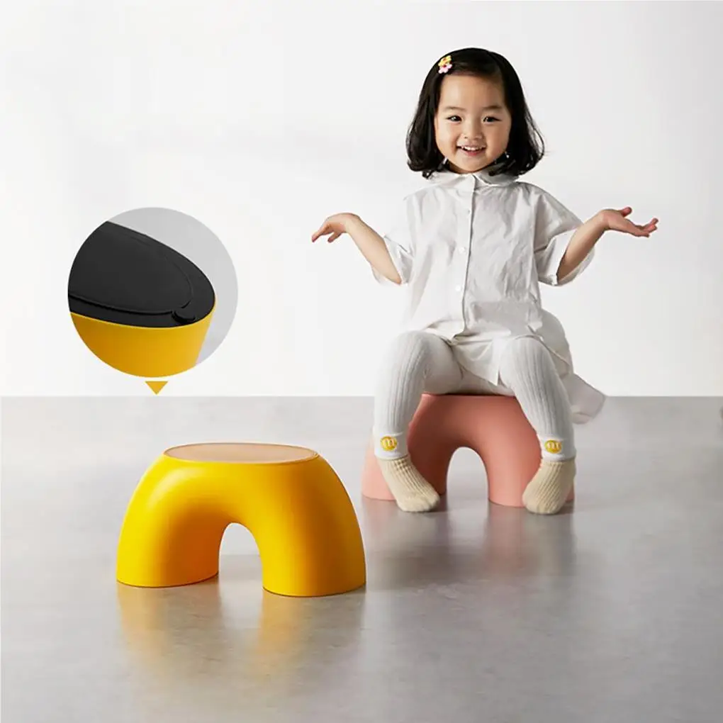 Rainbow-Shaped Stool Fashion Bedroom Non-Slip Shoe Changing Stools Furniture