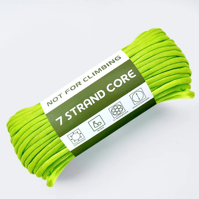4mm 7-strand paracord craft DIY braided cord multi-purpose tow rope outdoor survival gear safety 30-meter paracord