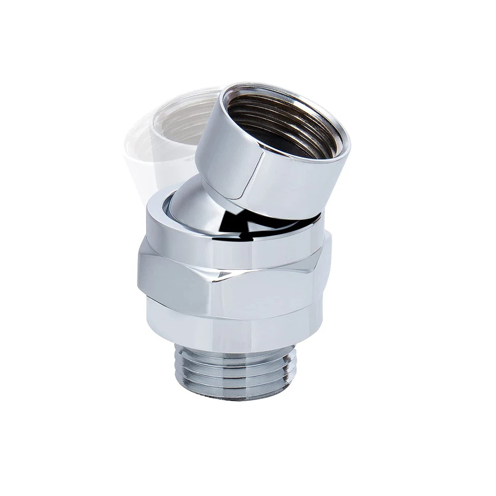 Connect Shower Heads and Shower Arm Universal Joint G1/2 Interface 360° Swing Ball Head 1 PCS Shower Connector Matte Black