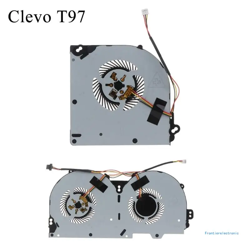 CPU GPU Cooling Fan for Clevo P950 P950HR P950ER T97 T96E T800 3 Wire Laptop Cooler Radiator Notebook Cooling Fan DropShipping