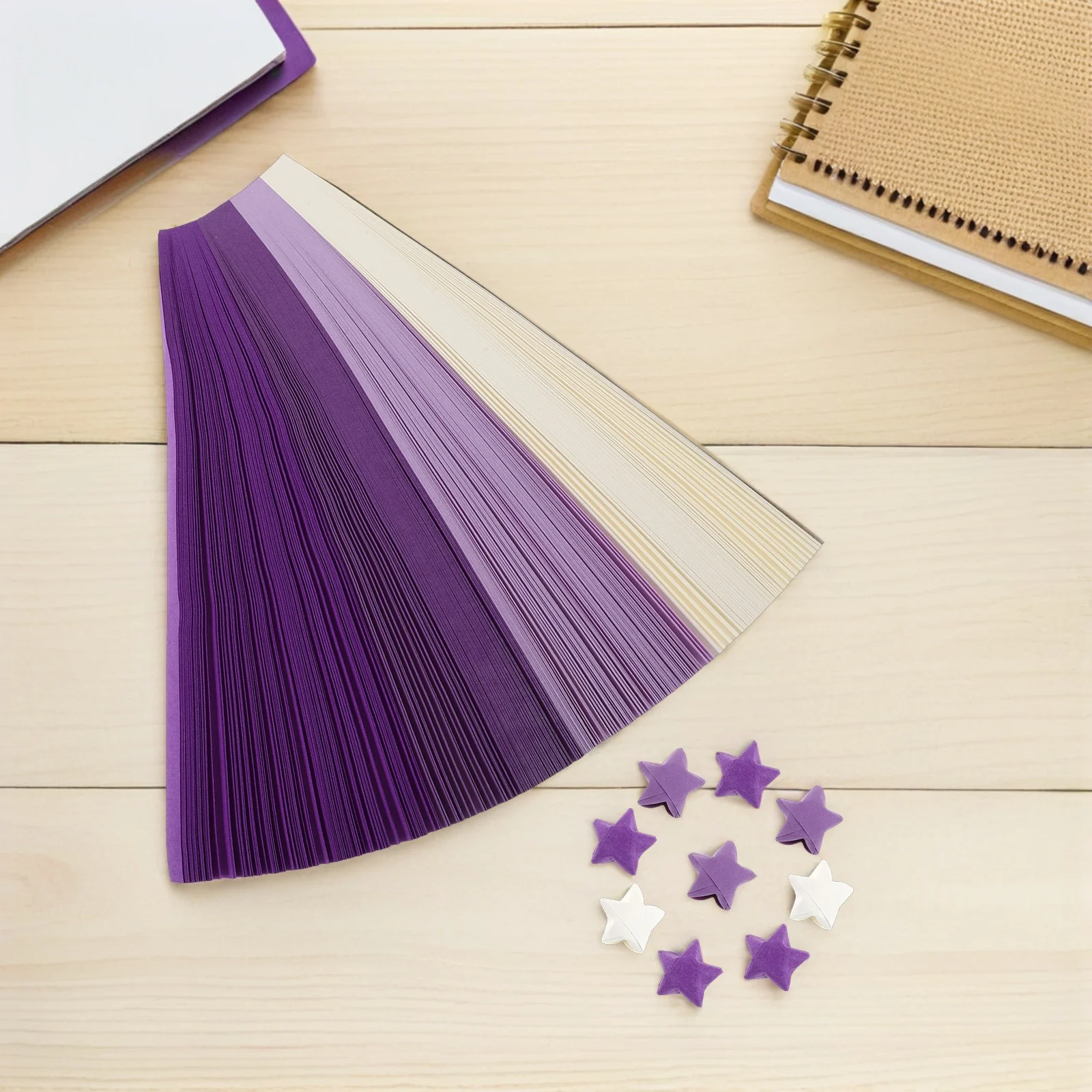 1560 szt. Pasków Papieru Origami 21x1 cm Gradientowe Kolorowe DIY do Składania Gwiazd, Rękodzieło dla Dzieci, Dekoracja Świąteczna do Klasy