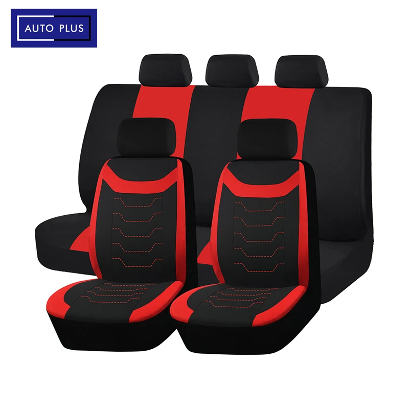 

Breathable Concave Embroidery Car Seat Covers Universal Fit Most Car Suv Truck Car Accessories Interior With Airbag Compatible