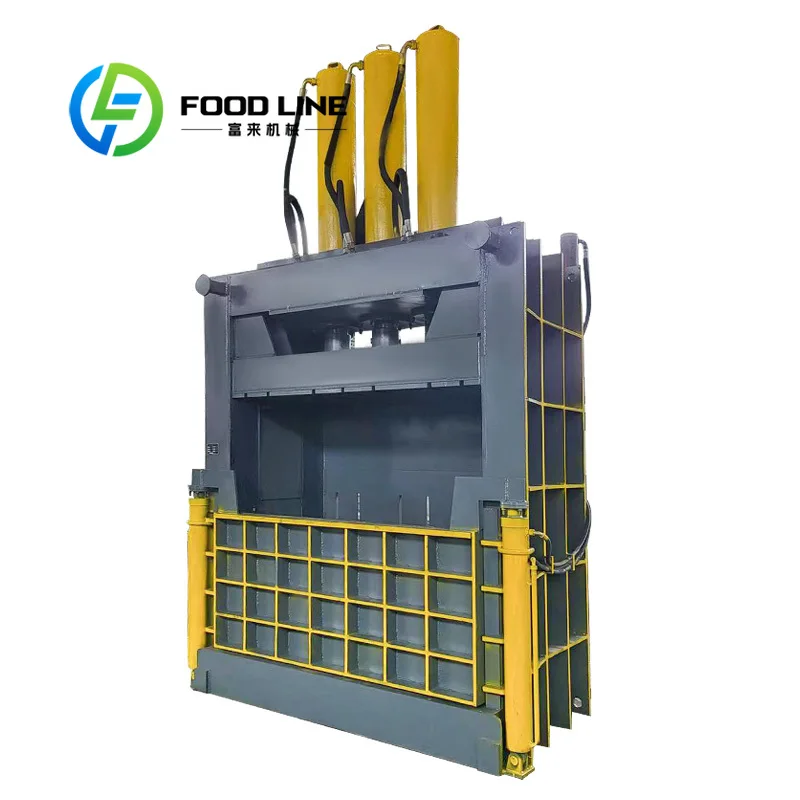 Customize Hydraulic Baling Machine Clothes Waste Clothing Press Farm Beverage Industries Plastic Film Packaging Bottles