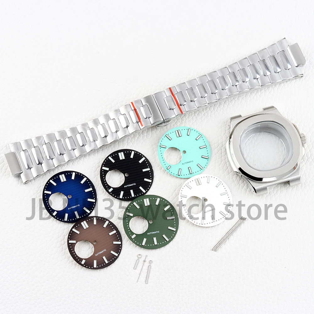 40mm Nh35 Watch Case For Nautilus NH35 NH36 NH38 Movement 29.8mm Dial Waterproof 316L Stainless Steel Modification Accessories