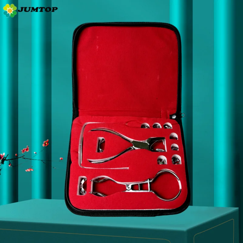 JUMTOP Dental Rubber Dam Kit 12PCS Complete Tool Set for Dental Practice Needs