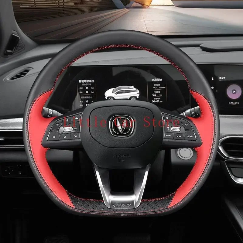 Steering Wheel Covers DIY Leather Hand Car Stitched Cover For Changan CS75 Plus UNIT Eado CC