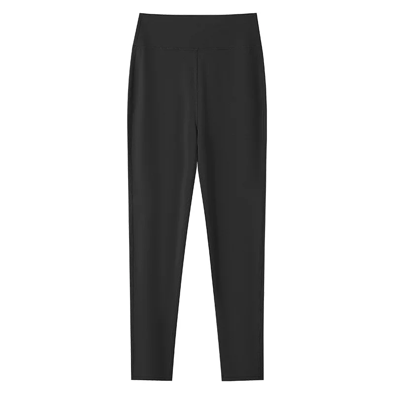 Spring New Women's High Waist Shaping Yoga Pants Sharkskin Tight Fit No Tag Line Nine Points Pencil Pants Comfortable Ca...