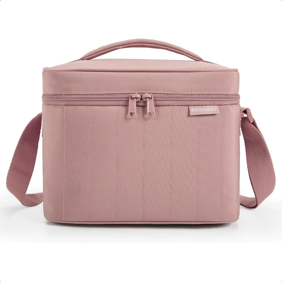 

Lunch Box for Women Insulated Lunch Bag Cute Puffer Lunch Tote Bags Lightweight Quilted Reusable Cooler for Work Picnic or Trav