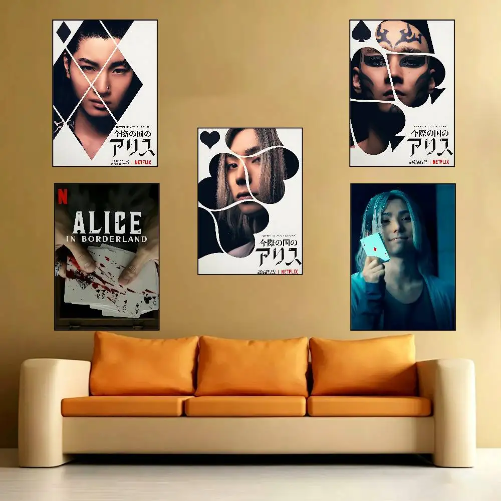 A-Alice In Borderland Posters Living Room Bar Cafe Quality Canvas Vintage Style Comics Painting Art Home Wall Decor Picture