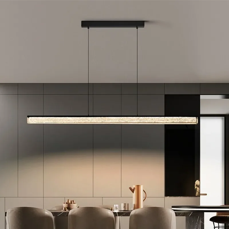 

Modern Long Strip Led Pendant Light Fixtures for Dining Room Kitchen Table Office Bar Chandelier Home Decor Lusters Luminaires