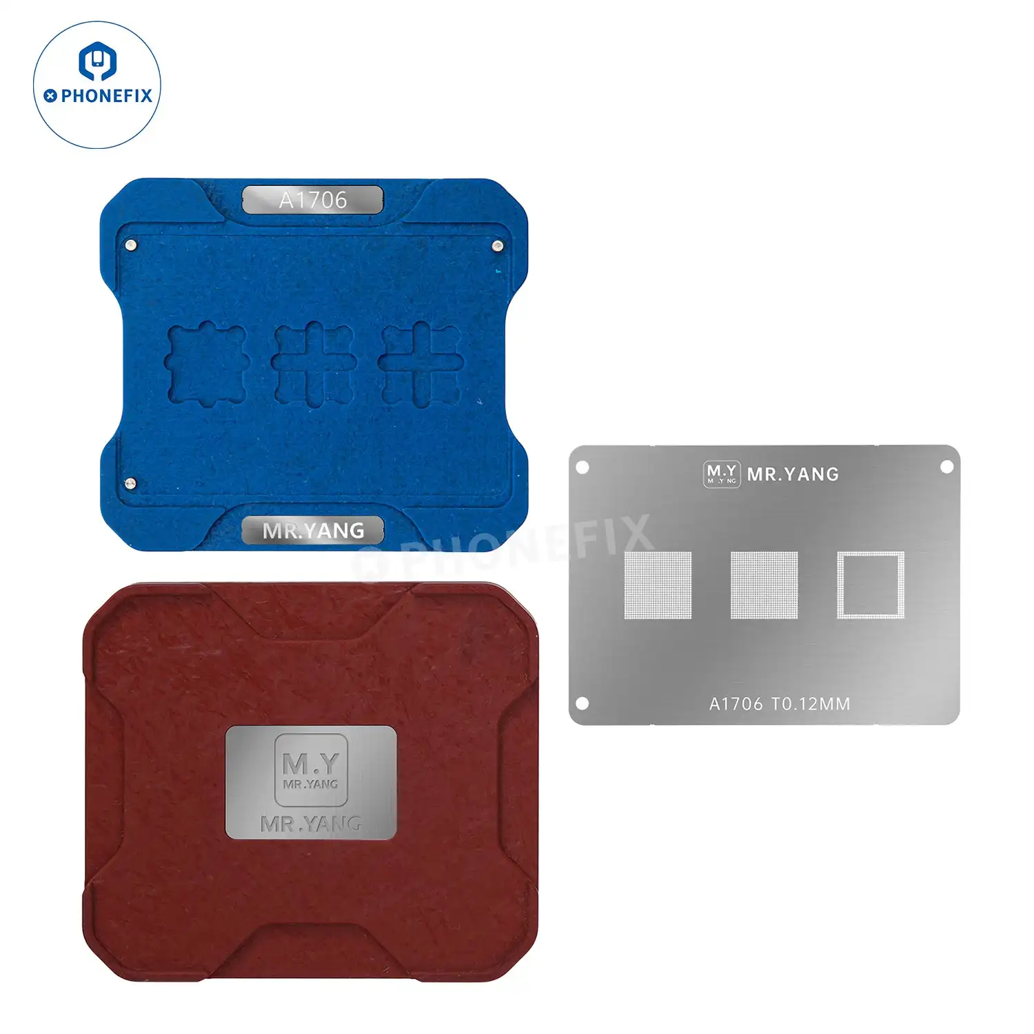 M.Y Magnetic BGA Rebaliing Platform With Steel Mesh for MacBook A1706, M1, M2, M3, M4 Series IC Chips Soldering Repair Tools Kit