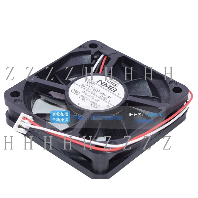 

Z 1pcs NMB 06015SS-24M-AL 24V 0.08A 6 cm 3-wire inverter cooling fan
