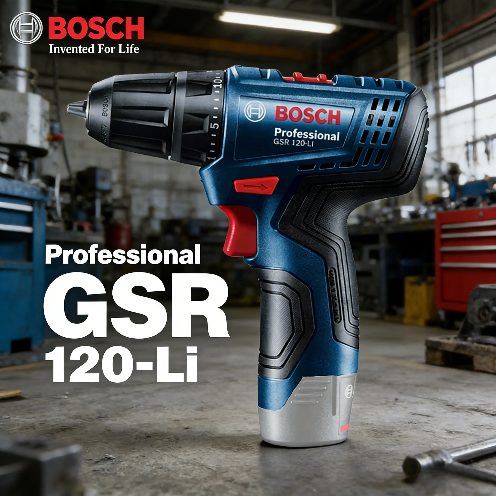 Bosch Professional Cordless Electric Drill GSR120-LI 12V Multi-Function Driver Electric Screwdriver Power Tool (Bare Tool)