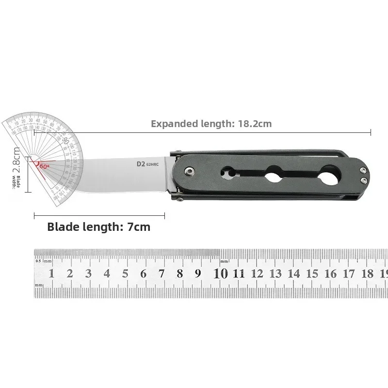 Coltello pieghevole da esterno ad alta durezza, coltello da carne portatile portatile, coltello portatile per autodifesa, coltello espresso per smontaggio