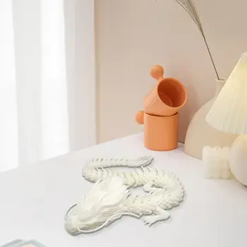 3D מודפס סיאמיים דרקון קישוטי ניידים מצוירים יצירתיים דרקון צמחי מסלעה דגי טנק גינון קישוט 33cm 42cm 8 best sales דג תלת-ממדי - №8