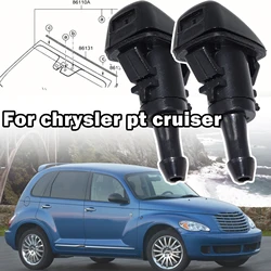 2x For Chrysler Town & Country 300 PT Cruiser Sebring Front Windshield Windscreen Wiper Washer Spray Nozzle Jet Kit 2008 - 2013