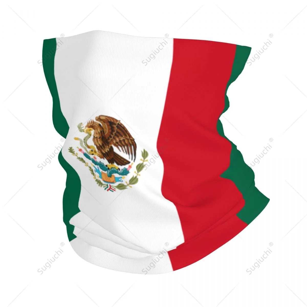 Unisex Mexico Flag Neckerchief Scarf Neck Face Mask Scarves Neck Warmer Seamless Bandana Headwear Cycling Hiking - view 3