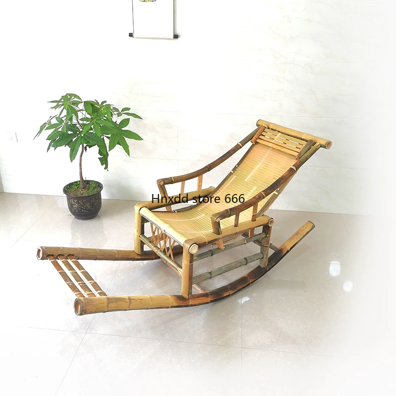 Sofa Furniture Happy Rocking Back Chair Bamboo Chair