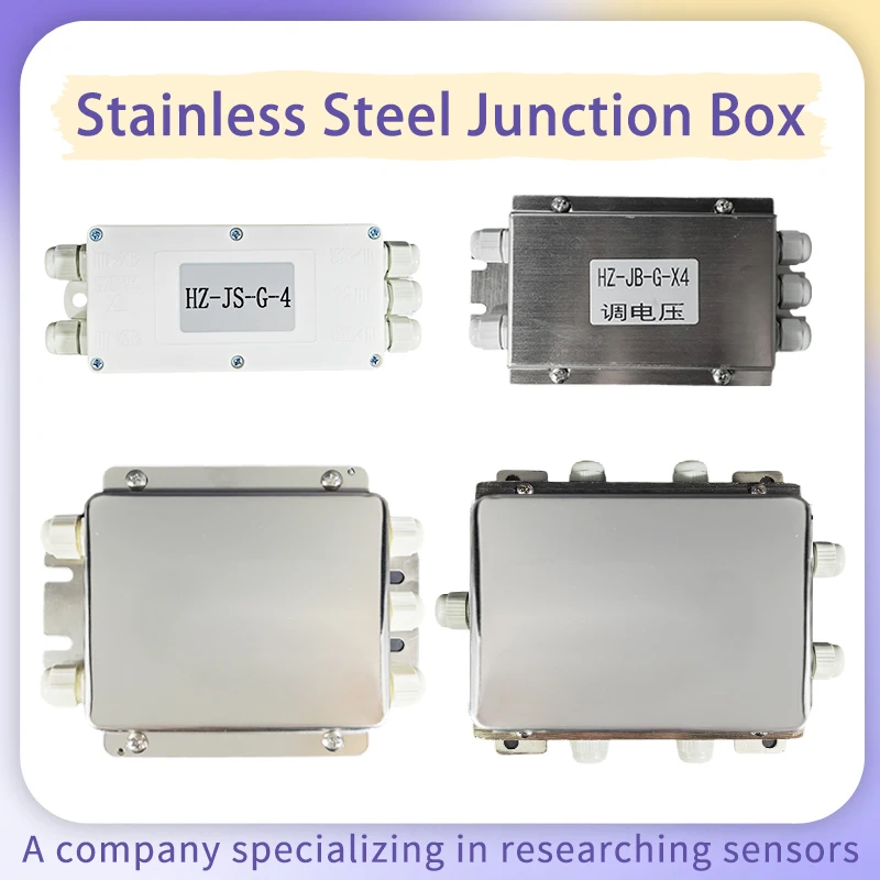 Multi Channel Stainless Steel Waterproof Joint Junction Box IP67 4/6/8/10 Line Weighing Scale Load Cell , 4/6/8/10 In and 1 out