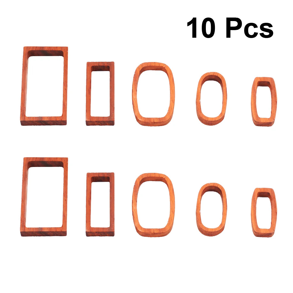 

10pcs Molds Necklace Pendant Mold DIY Jewellery Molds Jewelry Necklace Earrings Crafts Wooden Frame Durable Safe Gifts