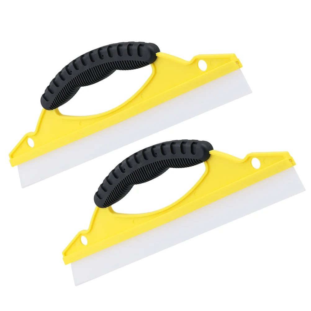 

2 Pcs Scraper Window Wiper Squeegee for Cleaning Car Plastic Silica Gel Shower Cleaner Home Glass Door Windshield