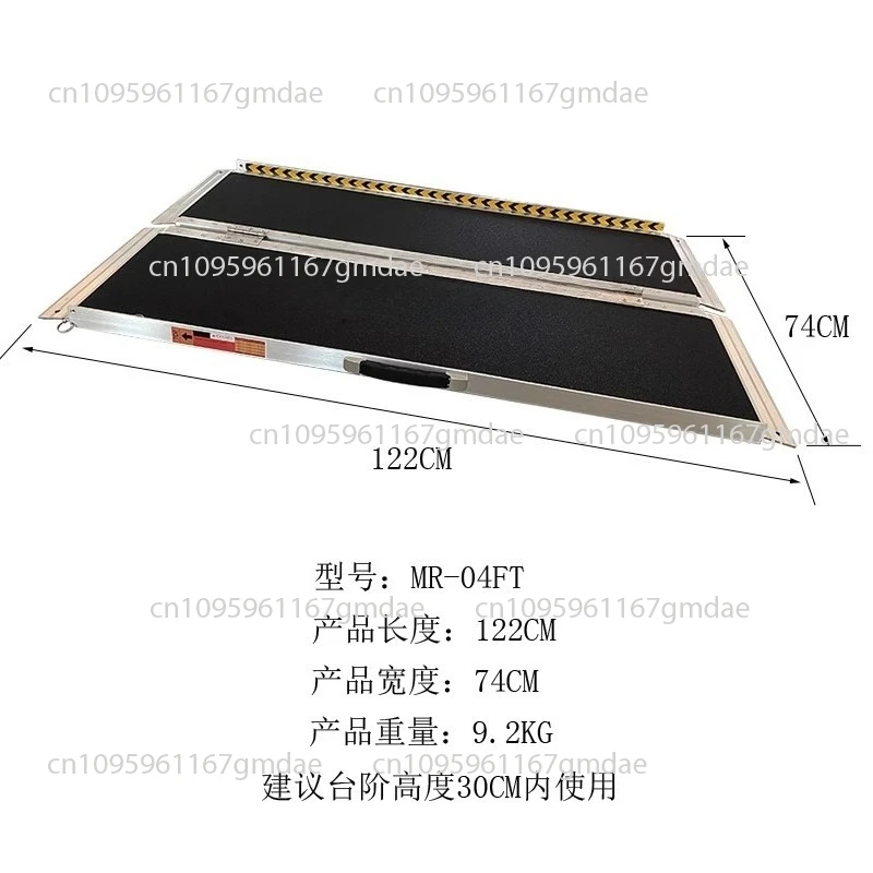 

Доступная рампа из алюминиевого сплава, портативная противоскользящая складная мобильная лестничная рампа, рампа для инвалидной коляски