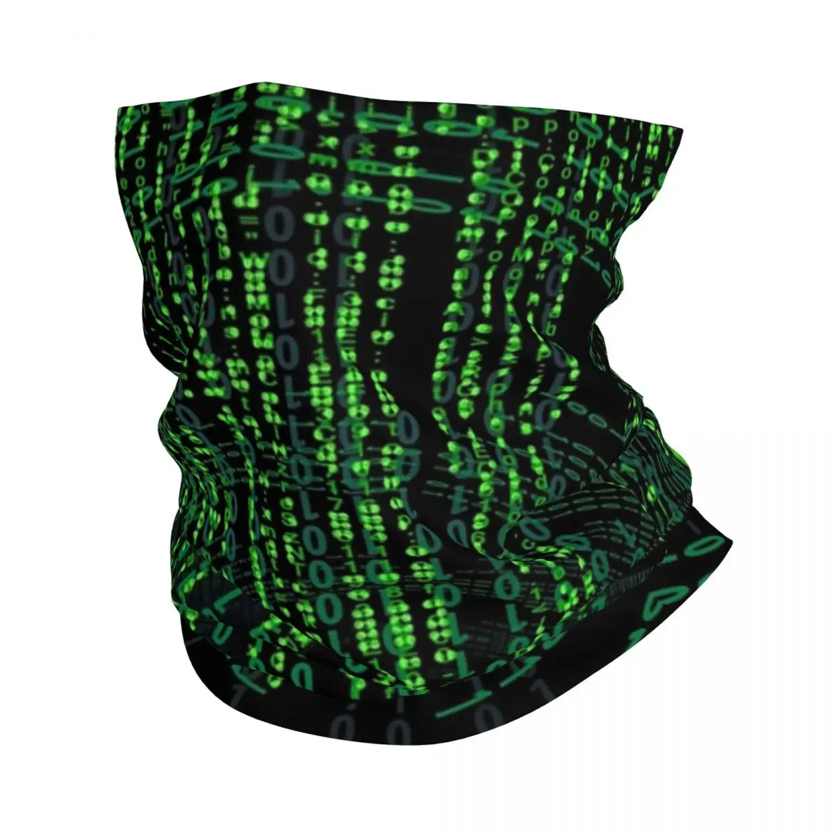 

Matrix Original Green Design Bandana Neck Cover Printed Wrap Scarf Warm Headwear Riding Unisex Adult Windproof