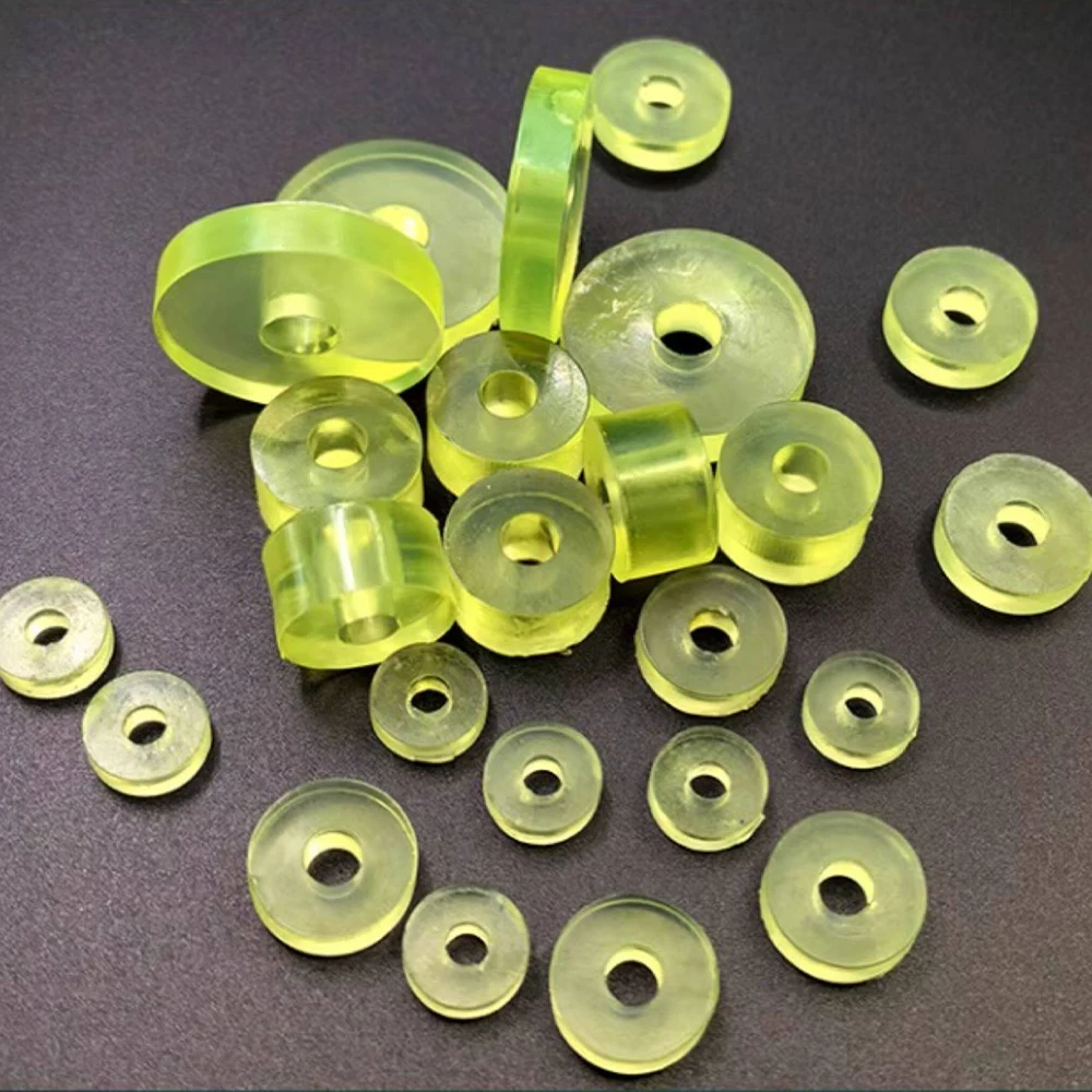 1-20Pcs Polyurethane PU Circular Cushion OD 9-100mm Heavy-Duty Machinery Foot Anti-Collision Pad Shock-Absorbing Pad ID 4~50mm