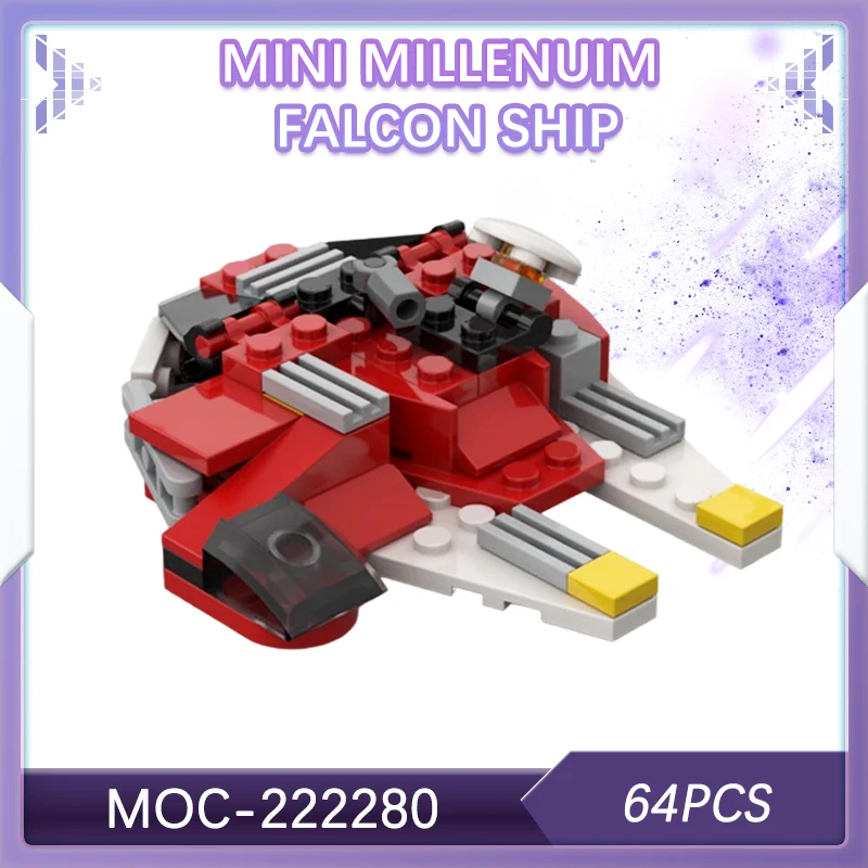 

64 шт. миниатюрные DIY мини Millenuim классический космический истребитель Сокол корабль строительные блоки сборка детские игрушки подарки MOC-222280