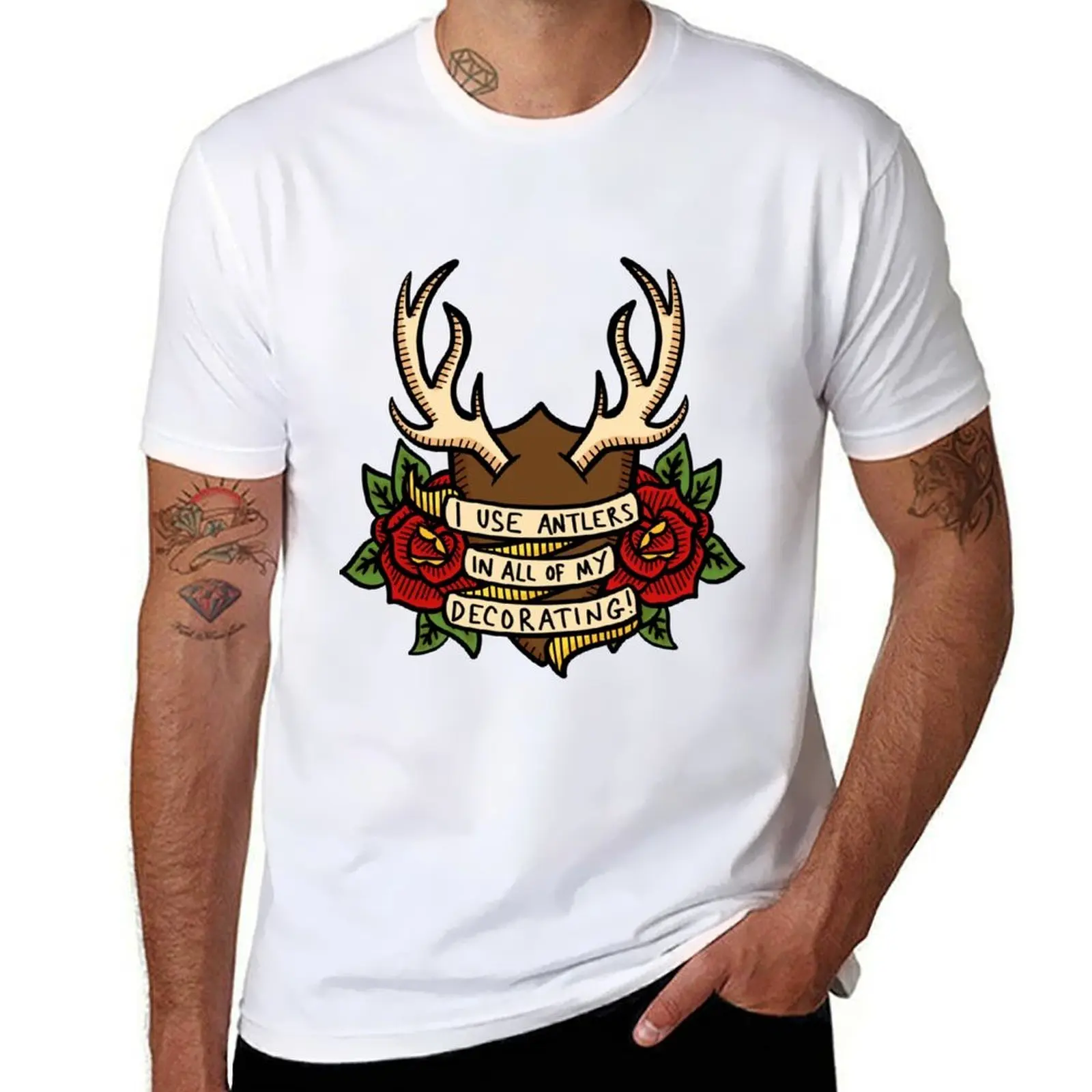 

No-one Decorates Like Gaston T-Shirt t shirts cotton 100% t shirts for man graphic vintage T-Shirt