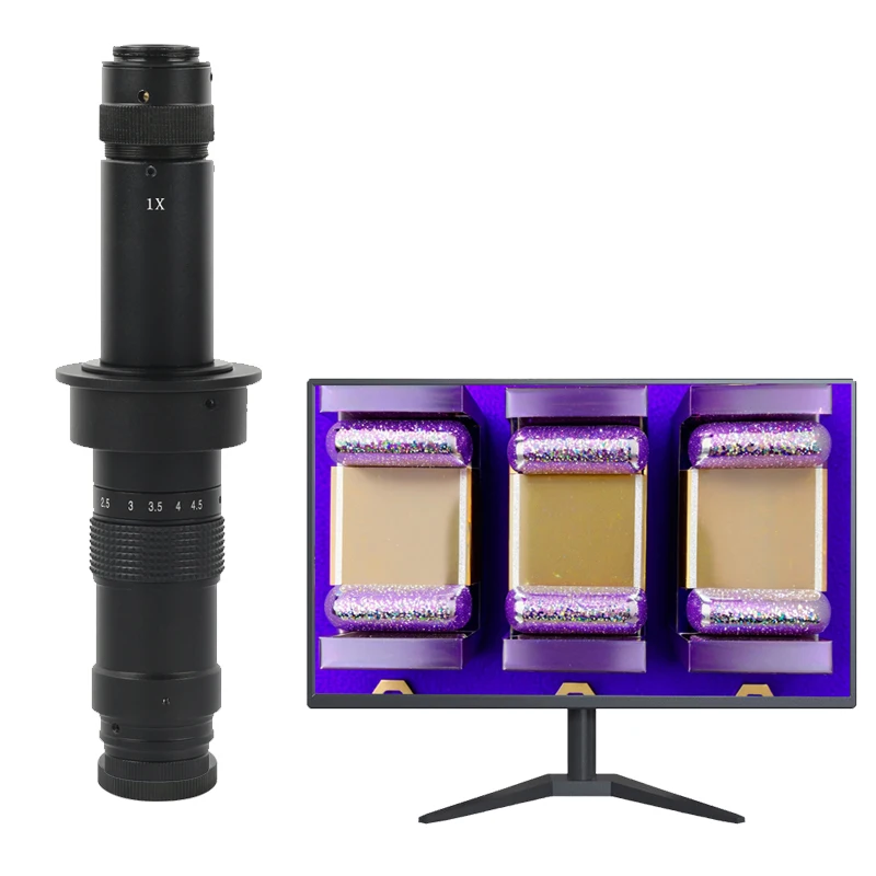 

High Magnification 600X FHD Zoom Parallel Optical Lens Electronic Microscopy Lens Monocular Microscope HDMI Camera C Mount Lens