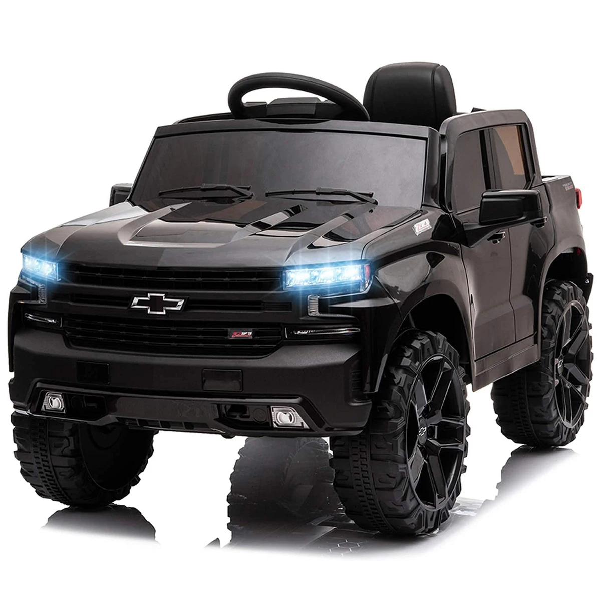 12V Electric Ride On Car Truck Safety Toy with Music LED Lights  Truck Car Remote Control Kids' Ride on Vehicles