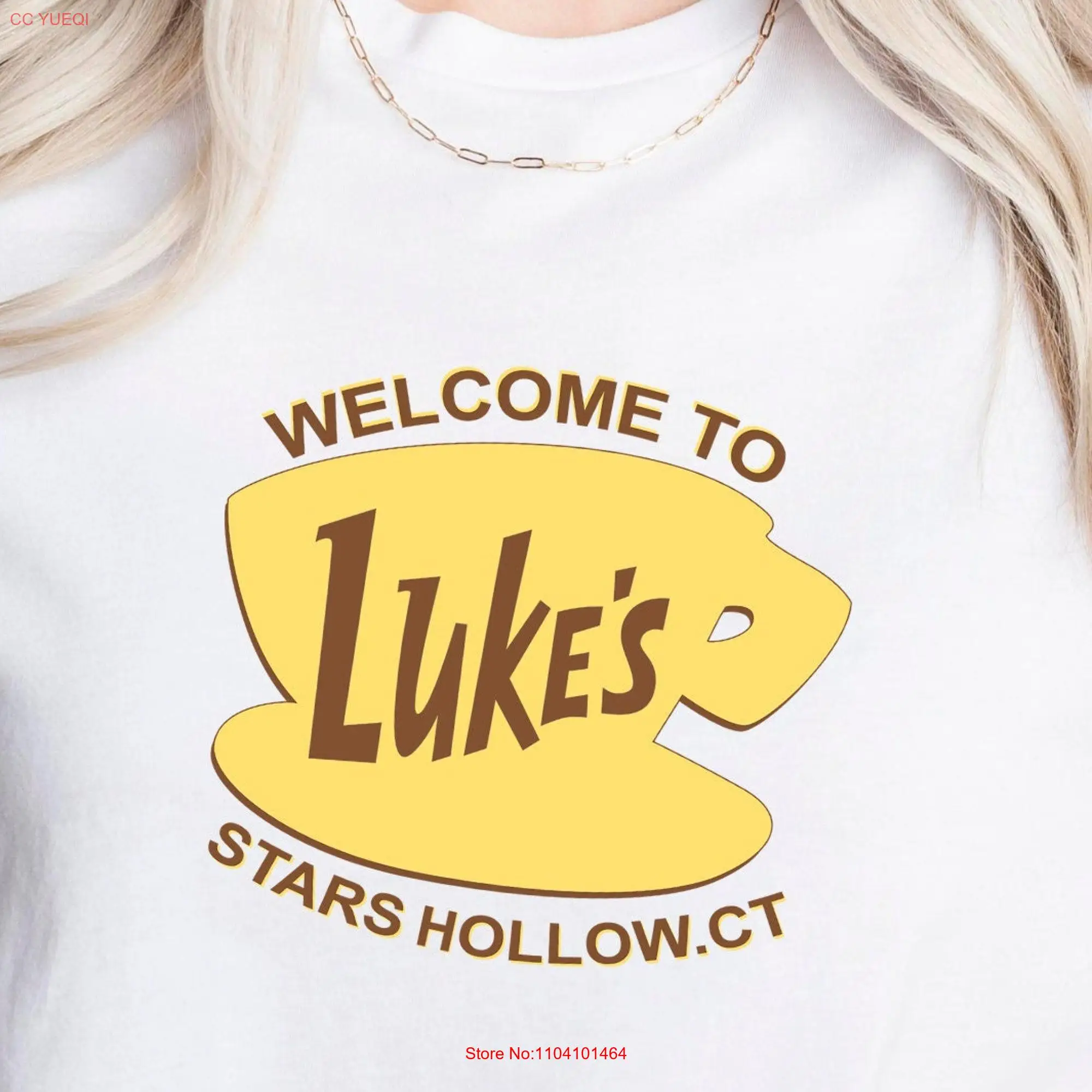 Luke's Diner T Shirt Stars Hollow CT Gilmore Girls Fan Coffee Shop TV Show Merchandise Comfortable Casual Wear