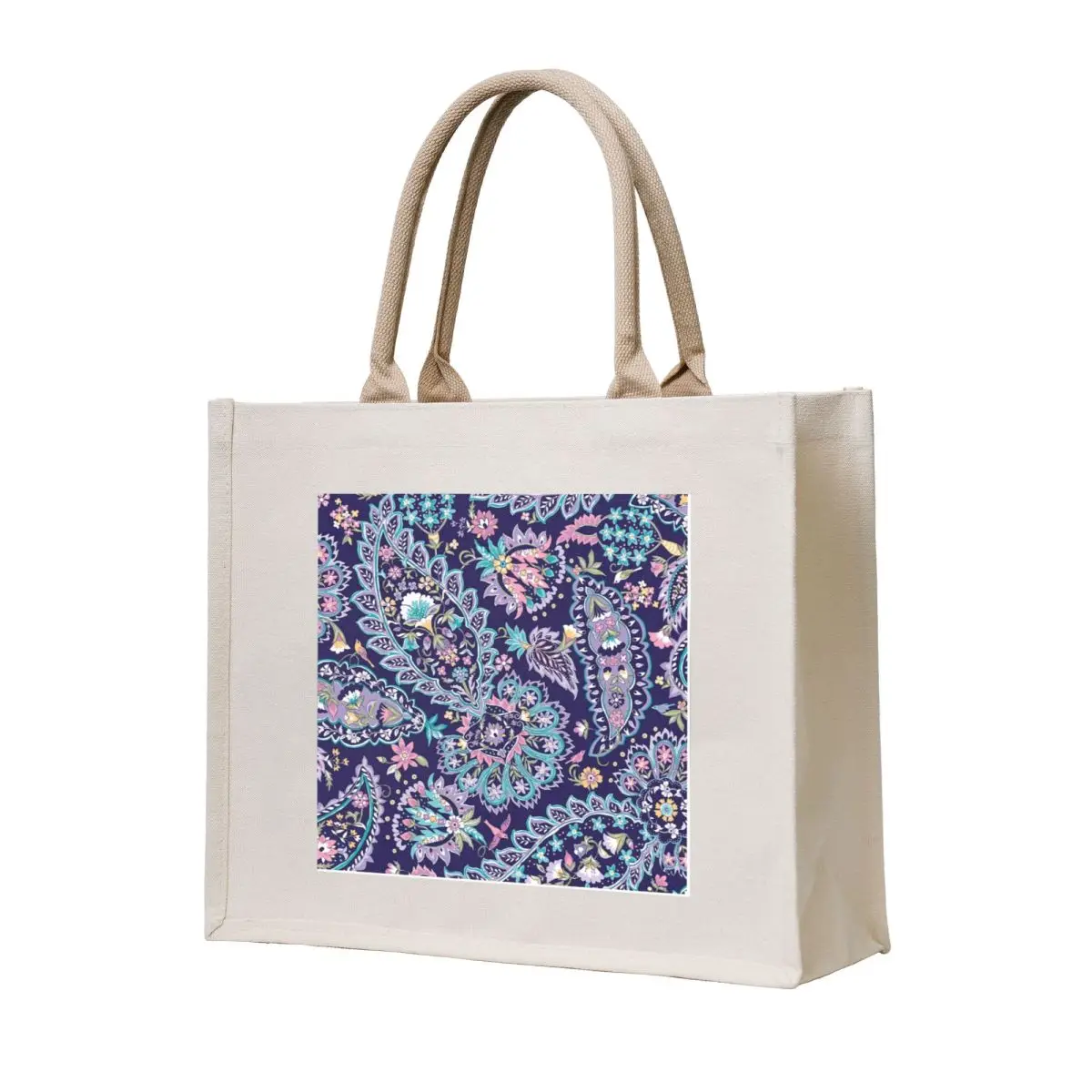 

Vera Bradley purple Tote Bag Women's shopper bag reusable grocery bags tote bags aesthetic Cloth bags
