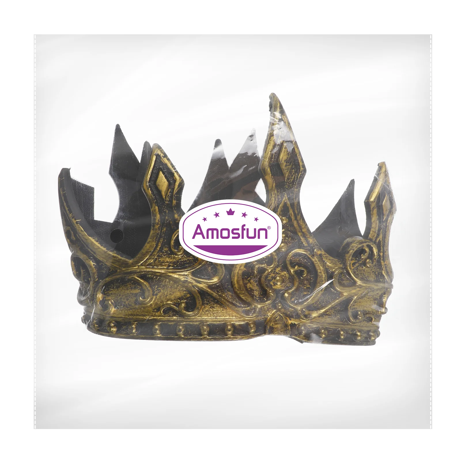 3D King Crown Cosplay Prom Retro Corona Hoofddeksel Vintage Kind Prime Winkelen-sauna Vilten Hoeden