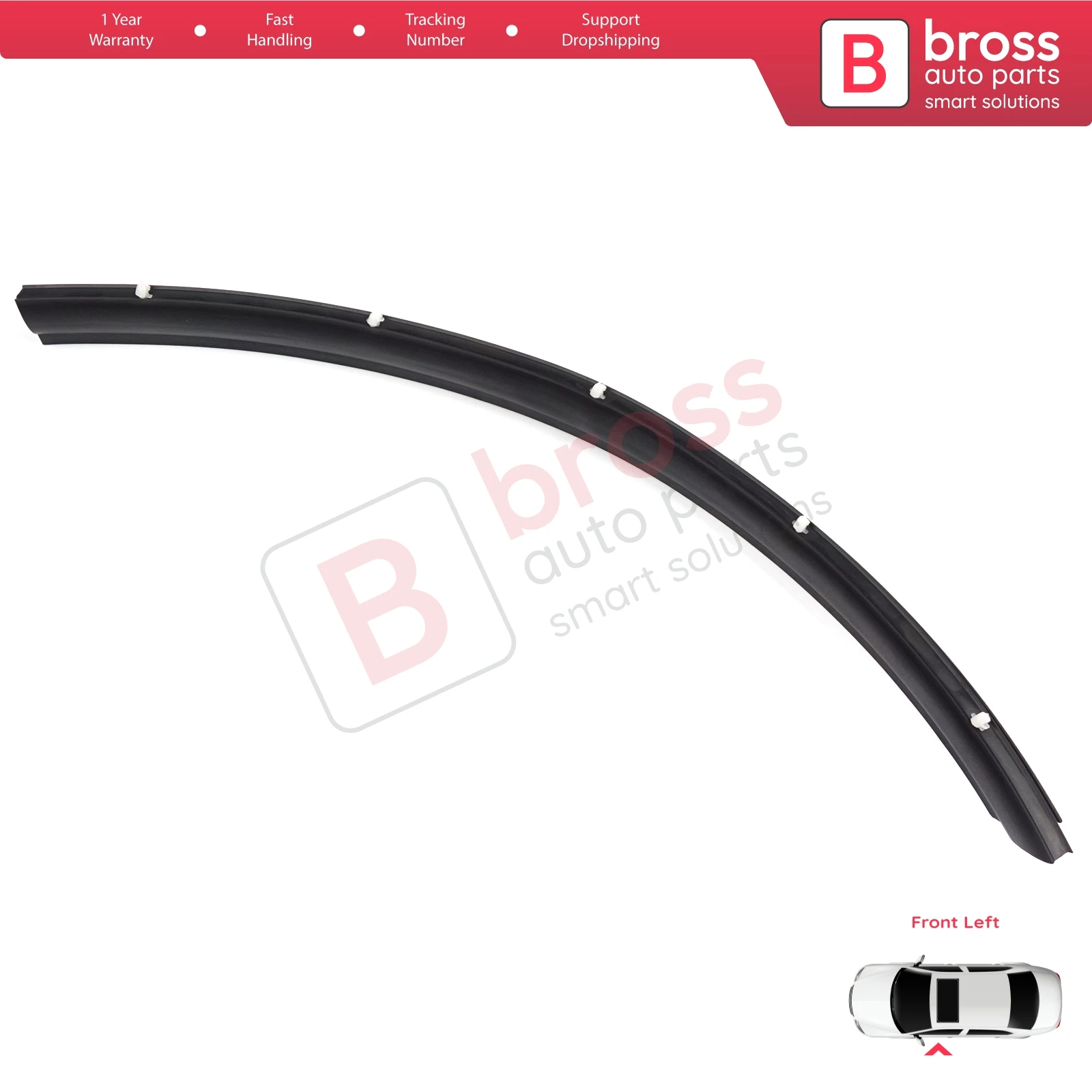 

BSP1144-1 Front Left Door Wheel Inner Fender Arch Rubber Gasket Seal for VW Transporter T5 T6 T6.1 Caravelle Multivan 7H0837565