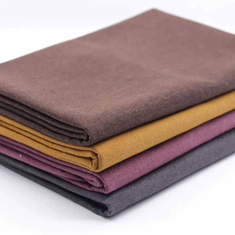 

Colored Washed Denim Fabric Thick Style for Clothing Bag Hat Designer Handmade Diy Sewing Cloth By The Meter Material