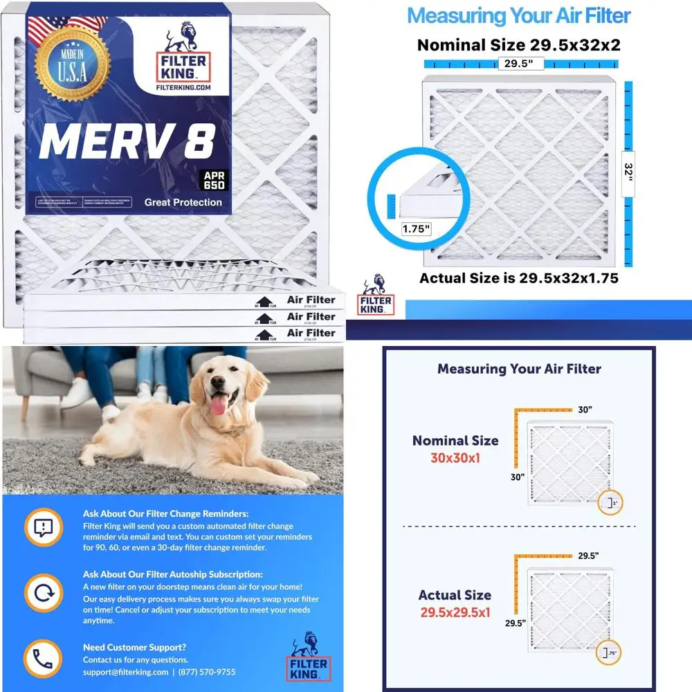 6-Pack Merv 8 Pleat…