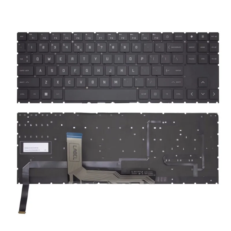 New Laptop Keyboard for HP Omen 15-EK 15-EN 15-EK0020CA 15-EK0019NR 15-EN0036NR 15-EN1013DX 15-en0xxx Backlit US No Numeric Keys