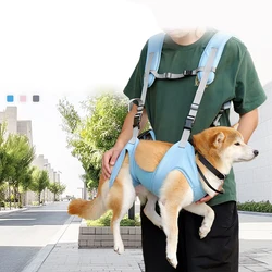 Dog Lift Harness Adjustable Dog Backpack Harness Horizontally Emergency Dog Backpack Sling Lift For Old Arthritis Back Legs Supp