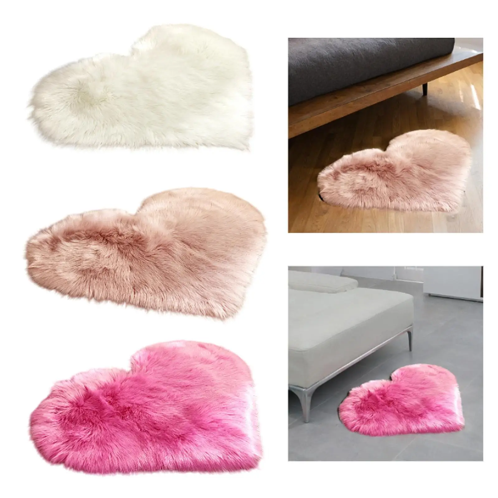 

Плюшевый ковер в форме сердца для спальни, свадебный подарок, новинка, маленькие поделки