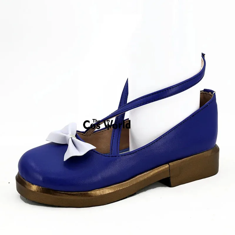 2017 미쿠 스노우 애니메이션 맞춤형 코스프레 로우 힐 신발