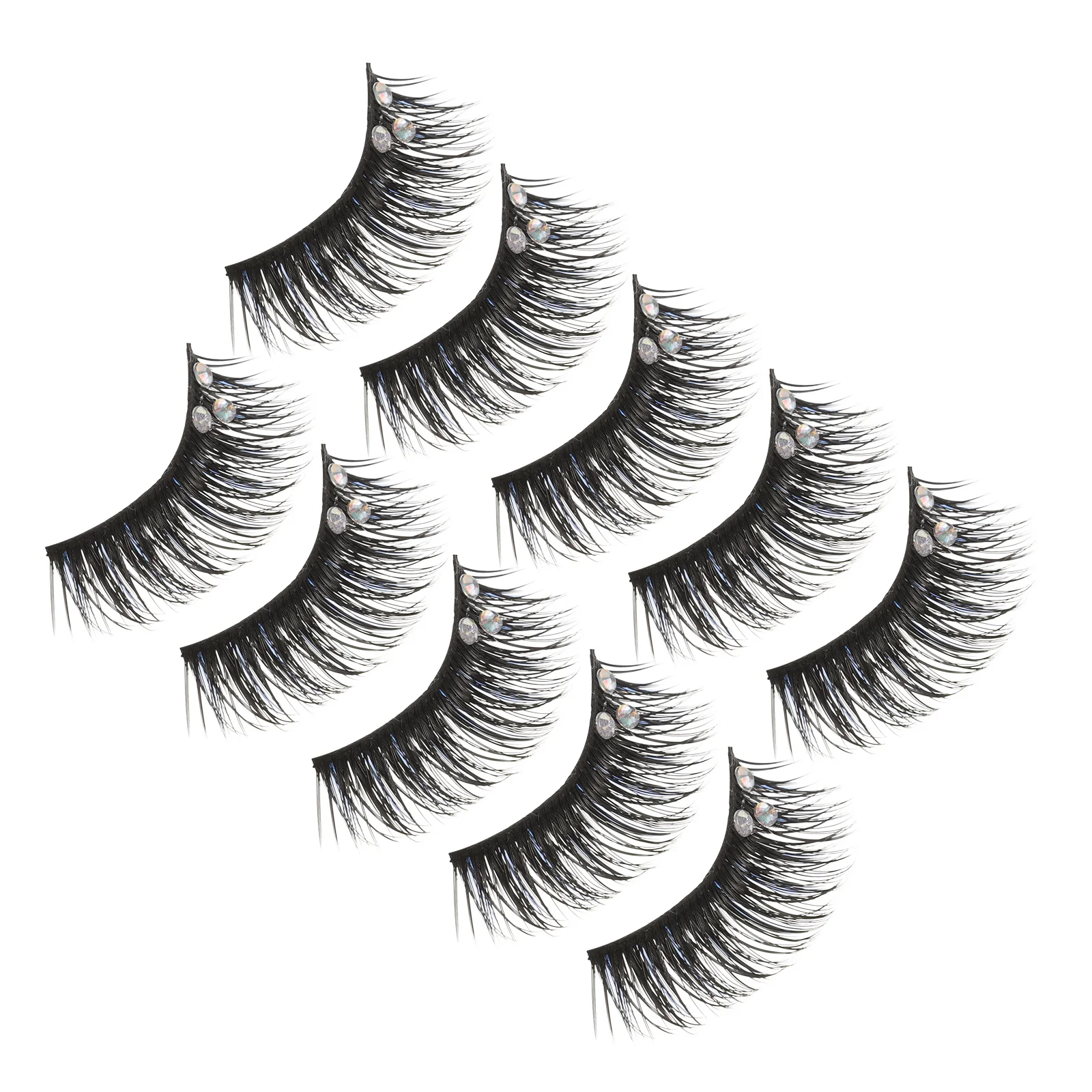 5Pairs Individual False Eyelashes Lightweight Non Deformable Soft Natural Look False Lashes for Women Perfect for Daily Use