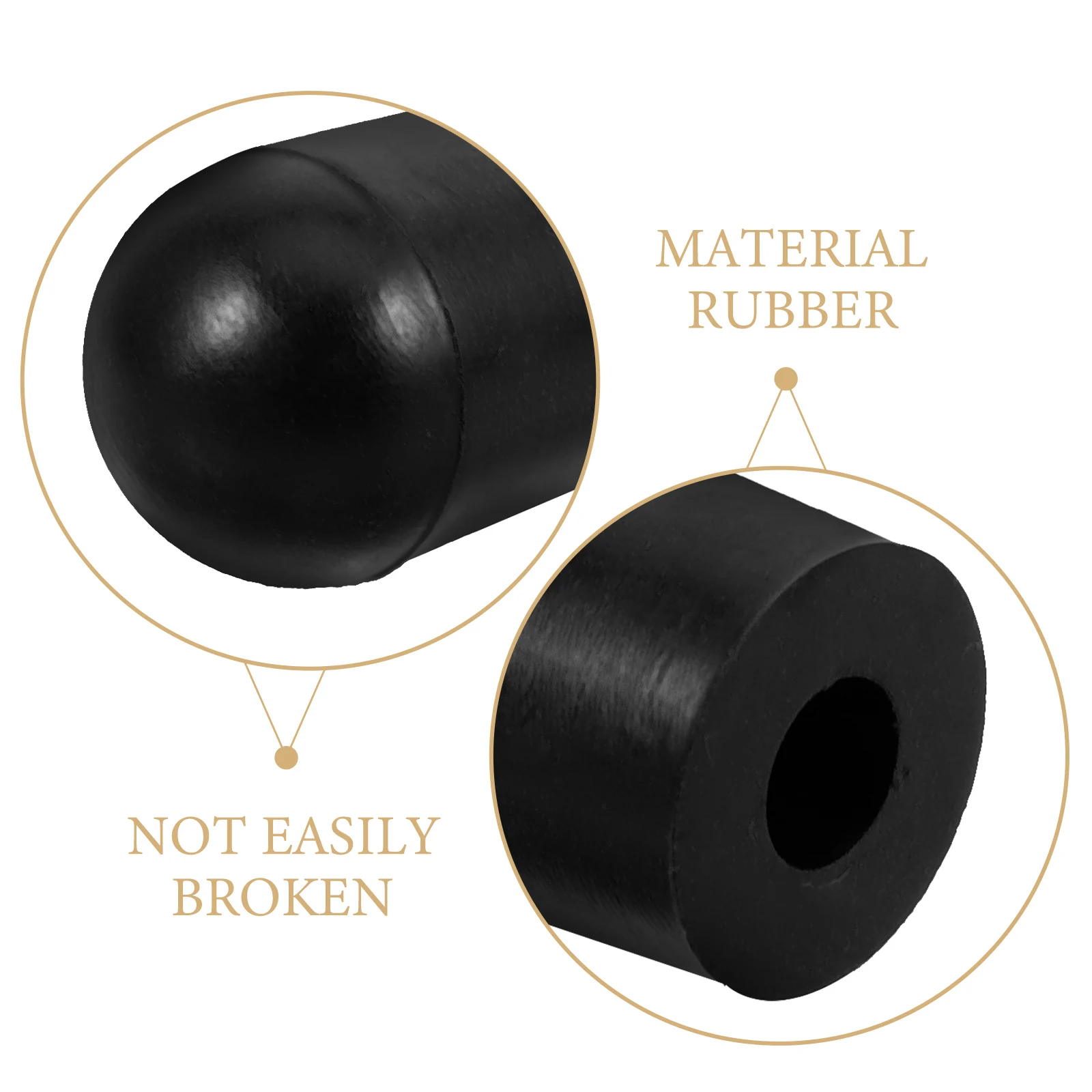 

4Pcs Non-Slip Rubber Cello Endpin Tips Caps Protector Replacement for Bass Instrument Accessories Cello Endpin Stopper