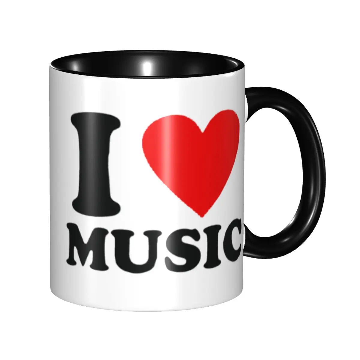 

I Love Music Coffee Mug DIY Personalized Ceramic Tea Milk Mug
