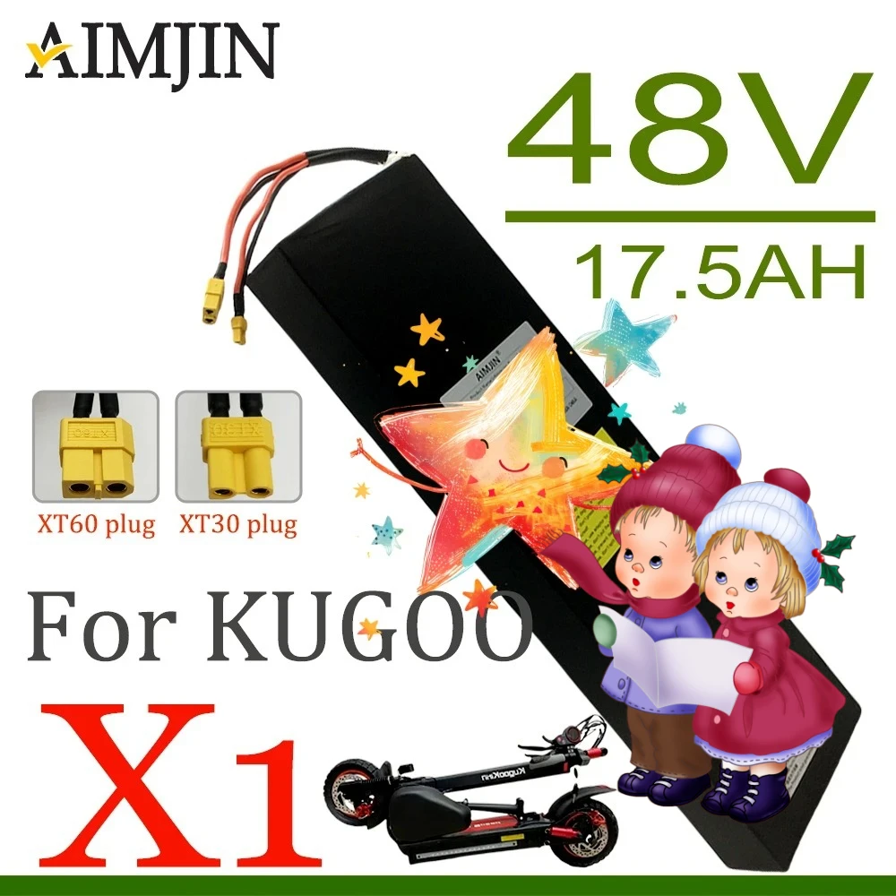 

13S5P For Kugoo X1 First in sales Scooter/Electric 100% Original new battery 48V 17.5AH 400W Li-ion battery pack