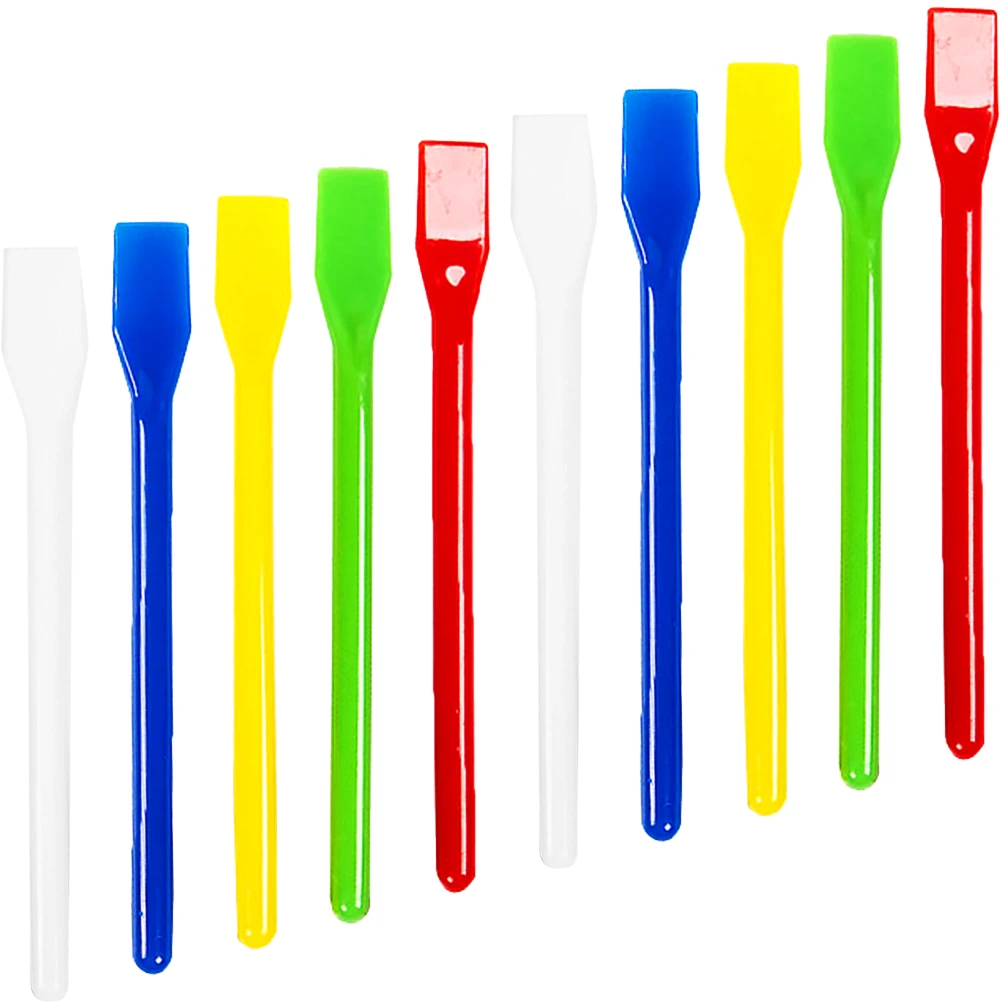 20 Pcs Paint Mixer Stir Sticks Plastic Mixing Rods for Gouache Tempera Blending Colors Crafting Tools Art Supplies